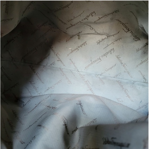 Salvatore Ferragamo Shoulder Bag Orange GUC - Picture 10 of 12